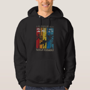 Veste À Capuche Plage de Kalama Maui Hawaï Surfant Surfeur Cu Vint