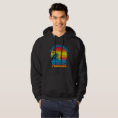 Veste À Capuche Plage de Pompano Floride Rétro Nostalgie Surf & Be (Devant entier)