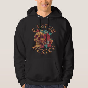 Veste À Capuche Plage vintage Cancun Plage Mexique Tattoo Enk Crân