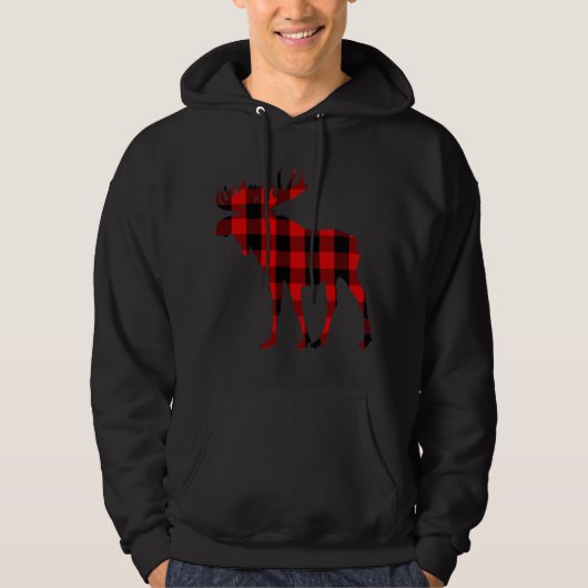 Veste À Capuche Plaid rouge de Moose Buffalo (Devant)