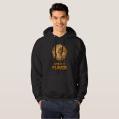 Veste À Capuche Planète de surcharge de pizza (Devant entier)