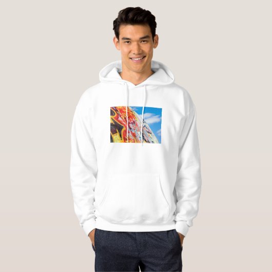 Veste À Capuche planète graffiti (Devant entier)