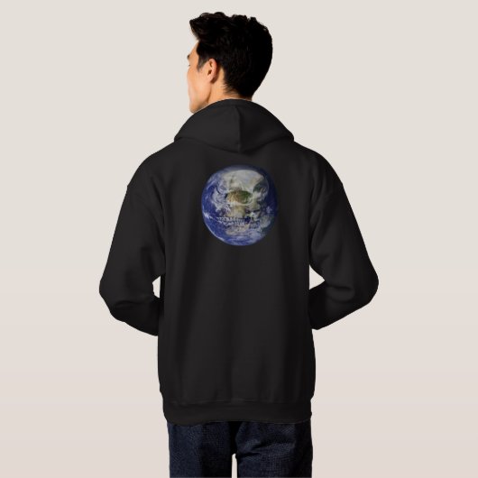 Veste À Capuche Planète morte (Dos entier)