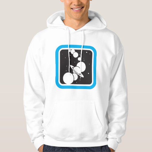 Veste À Capuche Planètes dans l'espace (Devant)