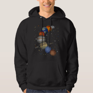 Veste À Capuche Planètes de galaxie univers Astronomie solaire Esp