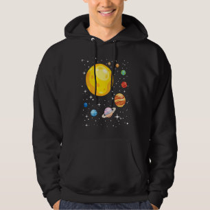 Veste À Capuche Planètes Système Solaire Planétarium Astronomie As