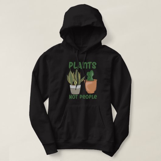 Veste À Capuche Plantes Pas Gens Gardeners Nouveauté (Design devant)