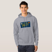Veste À Capuche Plaque d'immatriculation rétro salée graphique de (Devant entier)