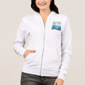 Veste À Capuche Plongée Dans L'Océan Aimable Requin Coral Reef (Devant)