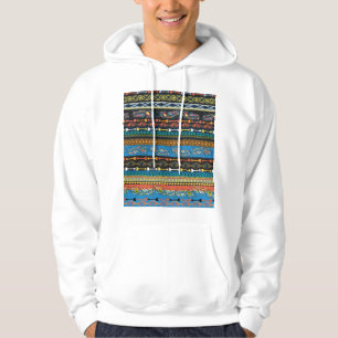 Veste À Capuche Plumes ethniques : Broderie Boho Chic