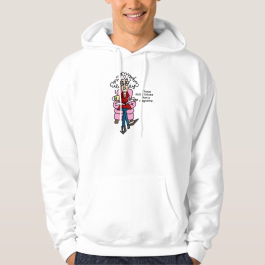 Veste À Capuche Plus de numéros qu'un Humour de magazine (Devant)