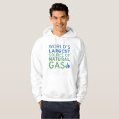 Veste À Capuche Plus Grande Source de Gaz Naturel au Monde (Devant entier)