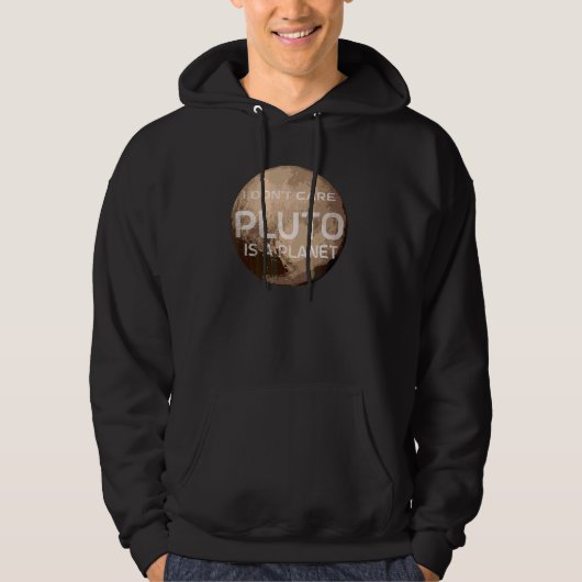 Veste À Capuche Pluto I Point Care Pluto Est Une Pluton Planète (Devant)