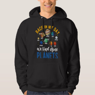 Veste À Capuche Pluto Neuf Planètes Astronomie Télescope Cosmologi