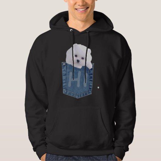 Veste À Capuche Poche Poméranienne 42 (Devant)