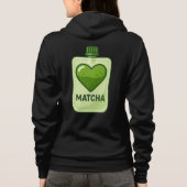 Veste À Capuche Pochette de sérum Matcha avec conception cardiaque (Dos)