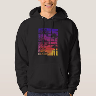 Veste À Capuche Poème acrostiche Californie Palmiers Cali Coucher