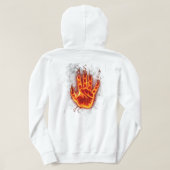Veste À Capuche Poing de Flamme (Design dos)