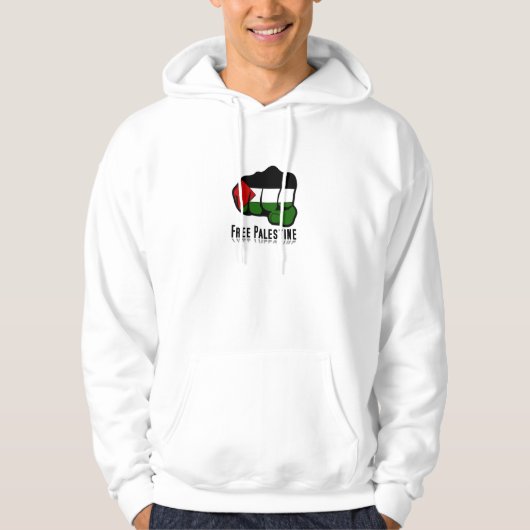 Veste À Capuche Poing libre de la Palestine (Devant)