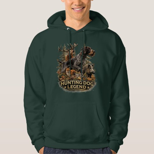 Veste À Capuche Pointer allemand à poil dur (Devant)