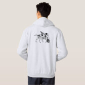 Veste À Capuche pointeur et setter anglais (Dos entier)