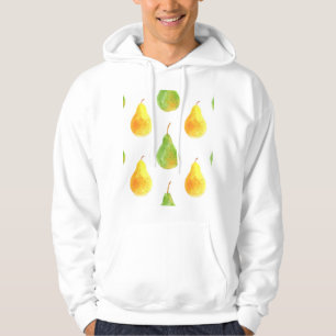 Veste À Capuche Poires dessinées à la main, aquarelle image alimen