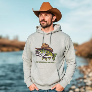 Veste À Capuche Poisson amusant avec un Casquette cowboy