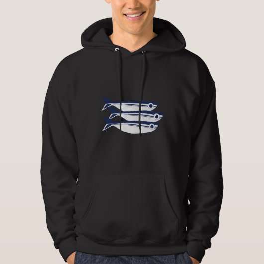 Veste À Capuche Poisson bleu 546 (Devant)