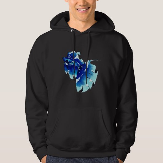 Veste À Capuche Poisson bleu 81 (Devant)