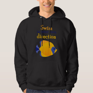 Veste À Capuche Poisson bleu amande de la Reine-Ange