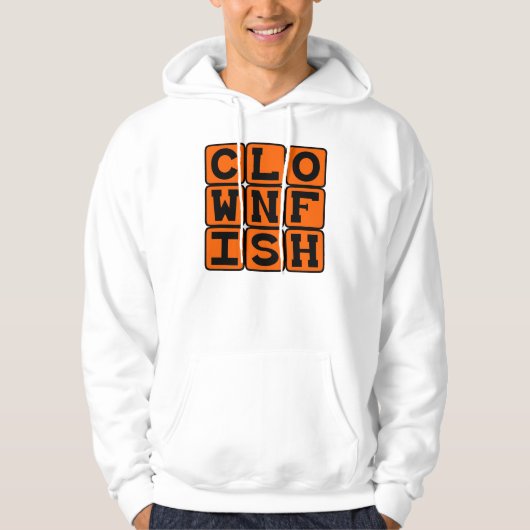 Veste À Capuche Poisson clown, Poisson Coloré (Devant)