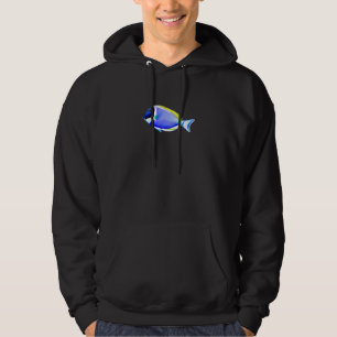 Veste À Capuche Poisson d'eau salée de la bande bleue en poudre