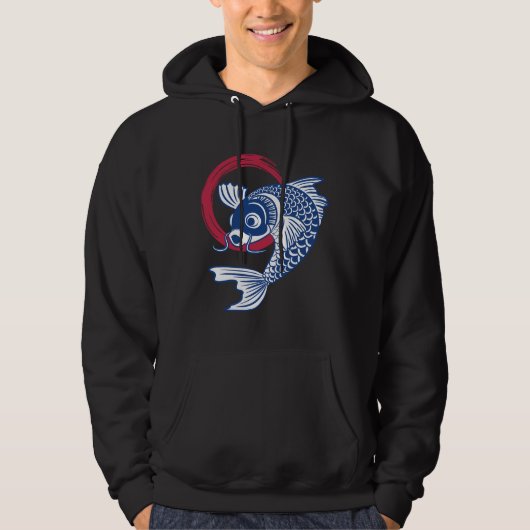 Veste À Capuche Poisson en carpe de pêche (Devant)