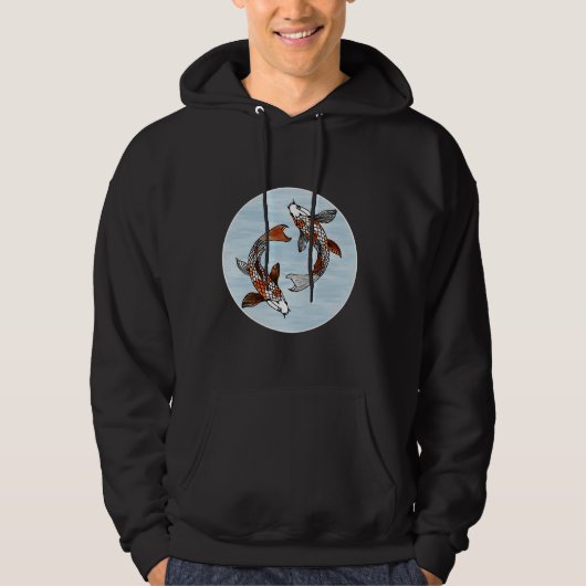 Veste À Capuche Poisson Koi Dans L'Eau (Devant)