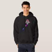 Veste À Capuche Poisson Koi Genderfluide (Devant entier)
