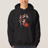 Veste À Capuche Poisson koi koi carpe Sakura en fleurs de cerises (Devant)