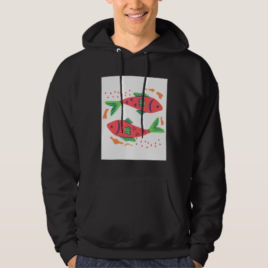 Veste À Capuche Poissons colorés (Devant)