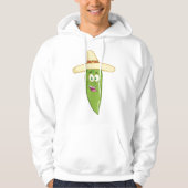 Veste À Capuche Poivre au chili vert souriant (Devant)