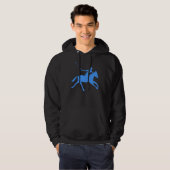 Veste À Capuche Polo - Bleu Bébé (Devant entier)
