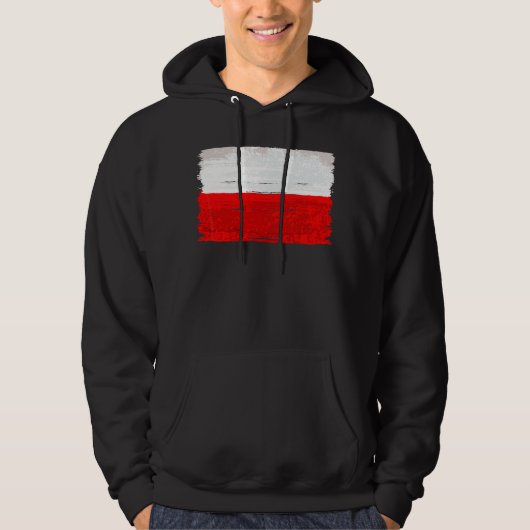 Veste À Capuche Pologne Drapeau Pologne (Devant)