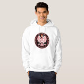 Veste À Capuche Polska rouge rond Eagle (Devant entier)