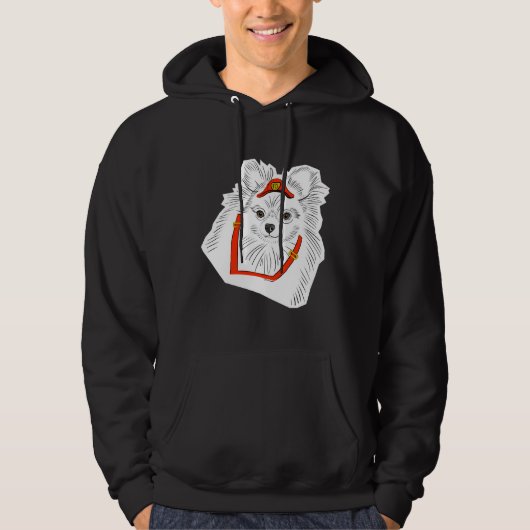Veste À Capuche Pomeranian Fire Pup (Devant)