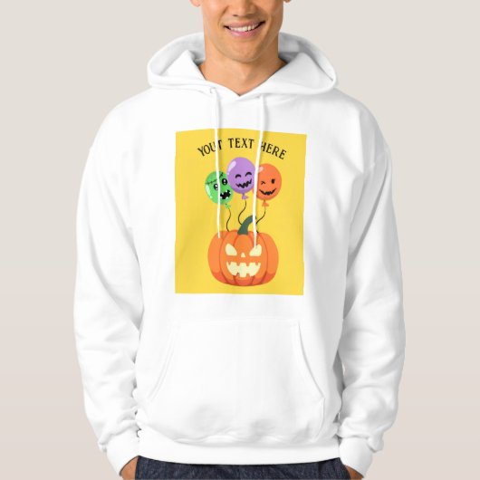Veste À Capuche pompage en halloween avec ballons modifiable (Devant)