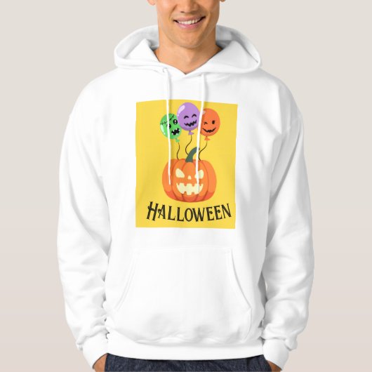 Veste À Capuche pompage en halloween avec ballons modifiable (Devant)