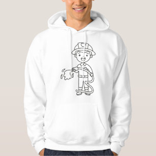 Veste À Capuche Pompier De Peinture Et Couleur S