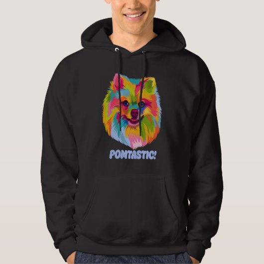 Veste À Capuche Pomtastic  Pomeranian Humor Pom Pom Animal Pun (Devant)