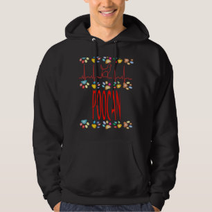 Veste À Capuche Poocan J'Aime Mon Poocan Bichon Frise + Poodle