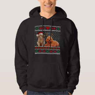 Veste À Capuche Poodle Chien de Noël Chien Léger Chandail moche 30