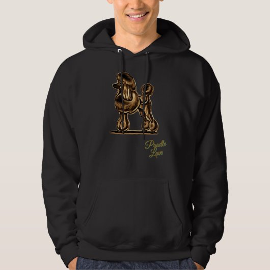 Veste À Capuche Poodle Love (Devant)
