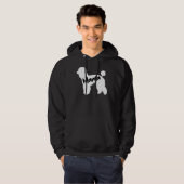 Veste À Capuche Poodle maman chien (Devant entier)